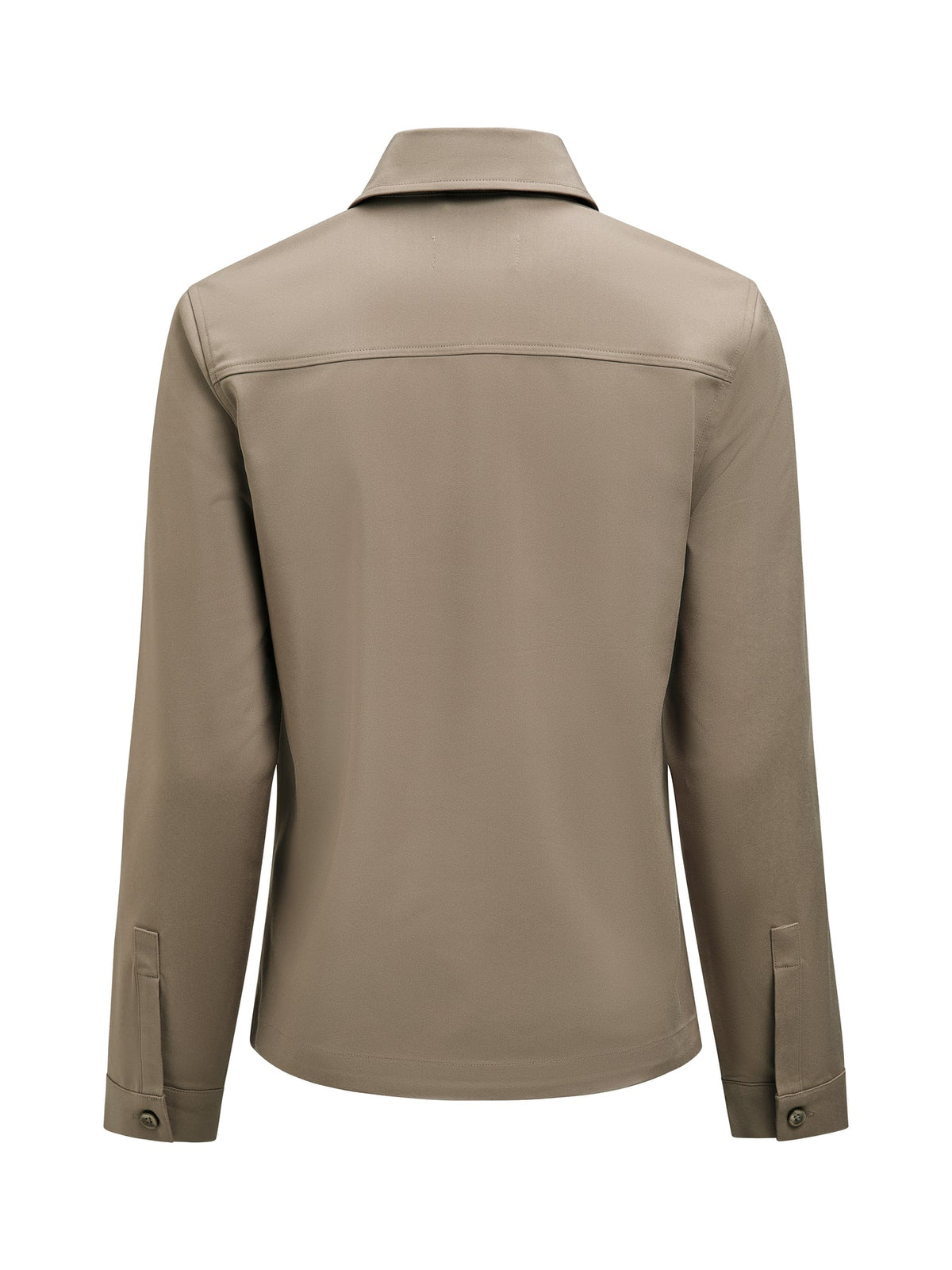 J.Harvest & Frost Modern Zip Overshirt Woman Walnuss, Rückansicht
