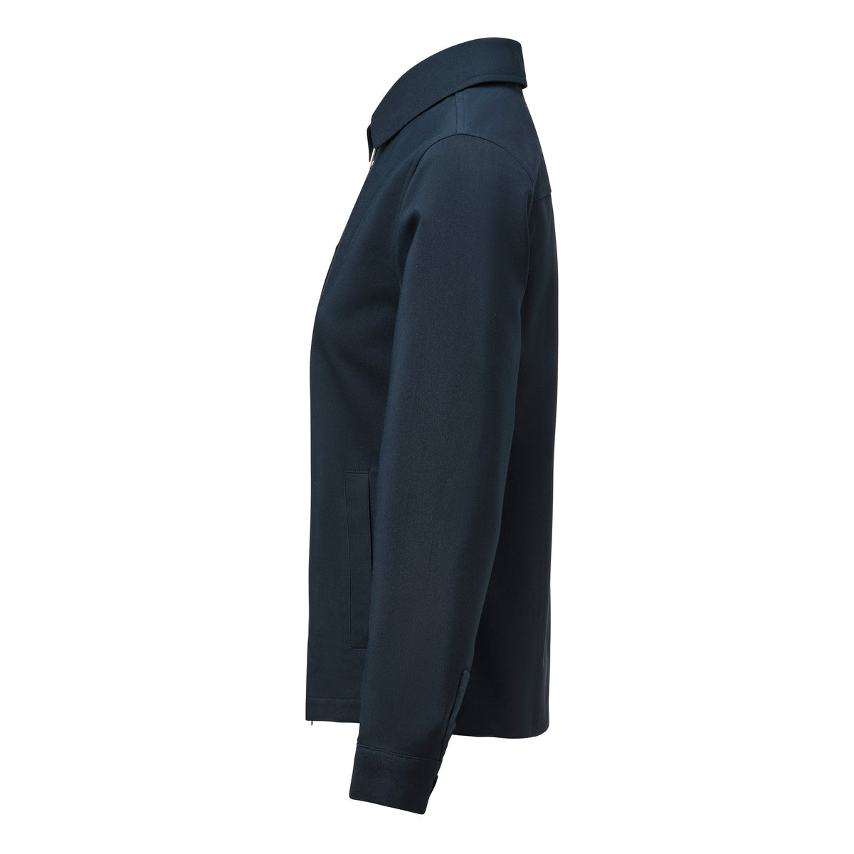 J.Harvest & Frost Modern Zip Overshirt Woman Marineblau, Seitenansicht links