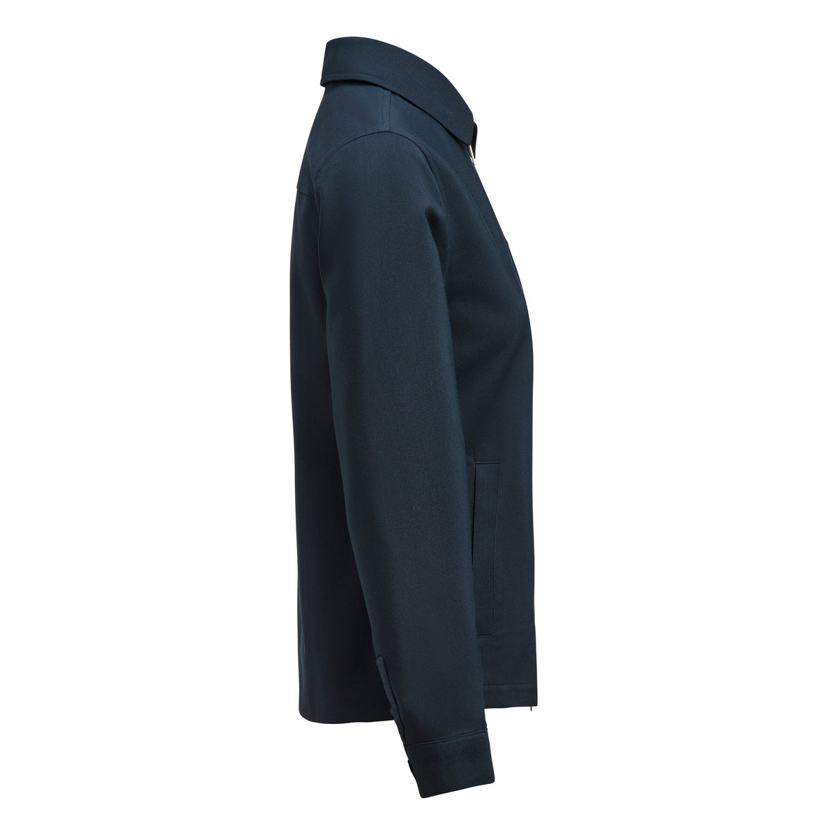 J.Harvest & Frost Modern Zip Overshirt Woman Marineblau, Seitenansicht rechts