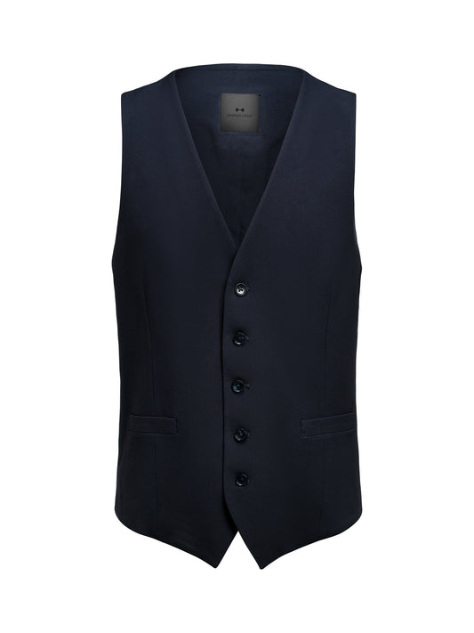 J.Harvest & Frost Signature Suit Vest Marineblau, Vorderansicht