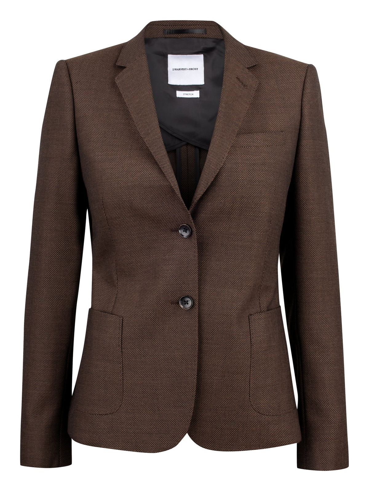 J.Harvest & Frost Club Blazer 30 Woman Braun meliert, Vorderansicht