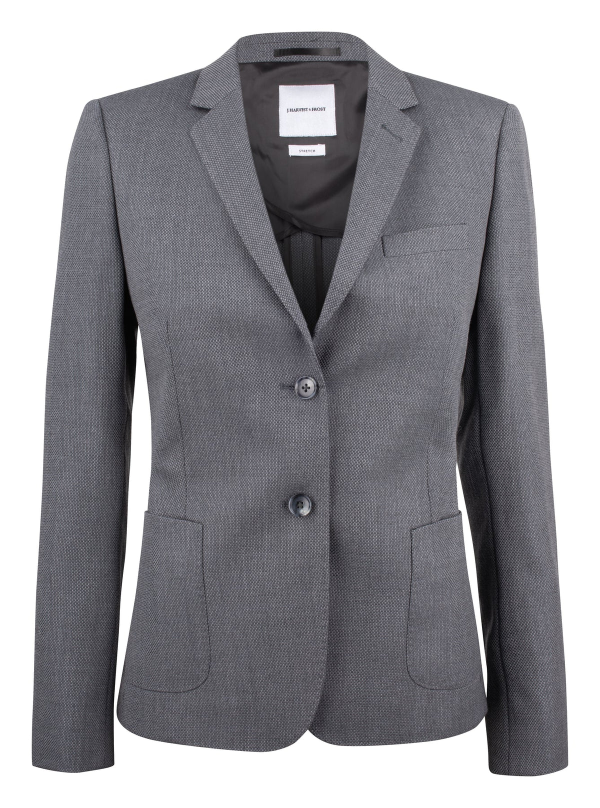 J.Harvest & Frost Club Blazer 30 Woman Grau meliert, Vorderansicht
