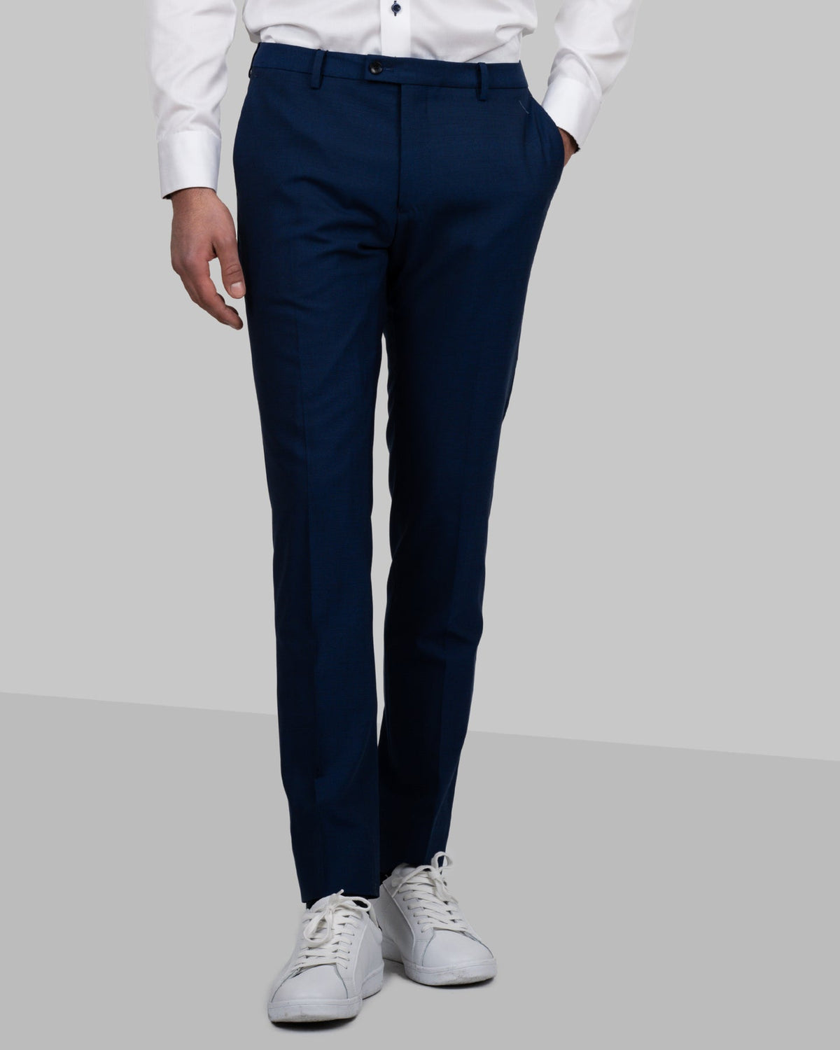 J.Harvest & Frost Classic Trouser Man Marineblau meliert, Produktansicht