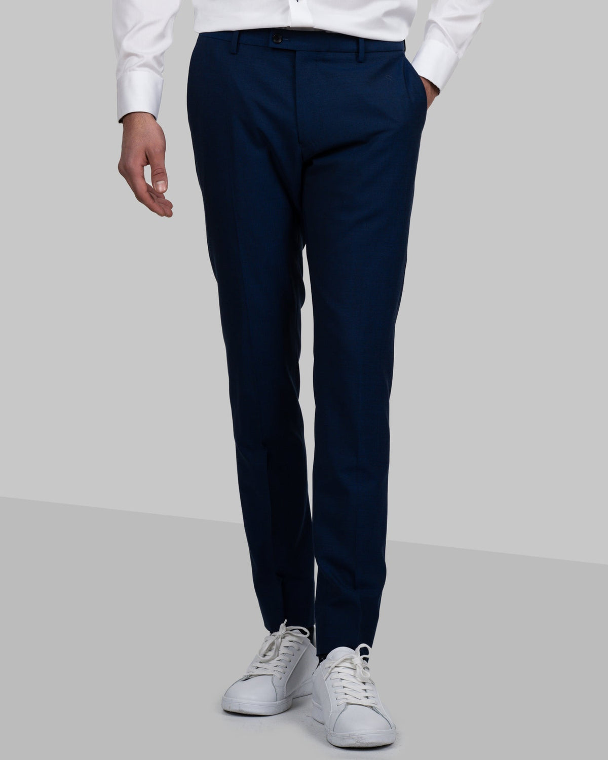 J.Harvest & Frost Classic Trouser Man Marineblau meliert, Produktansicht