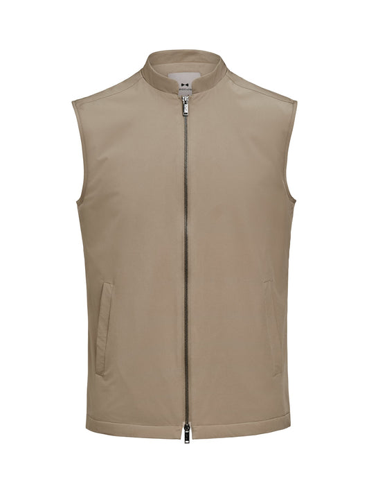 J.Harvest & Frost Modern Vest Walnuss, Vorderansicht