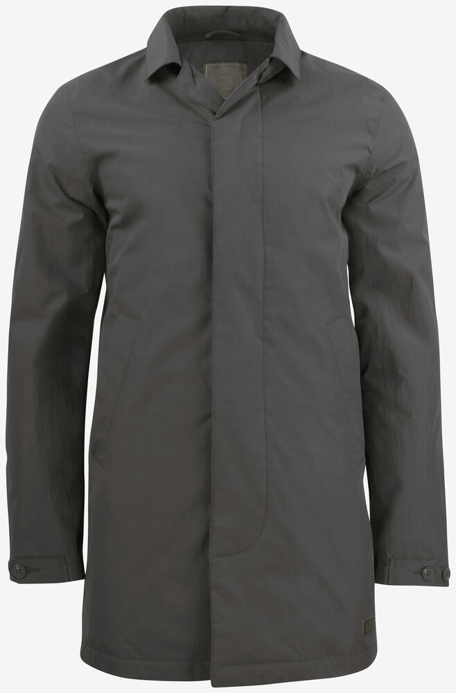 Cutter & Buck Bellevue Trenchcoat Herren Anthrazit, Vorderansicht