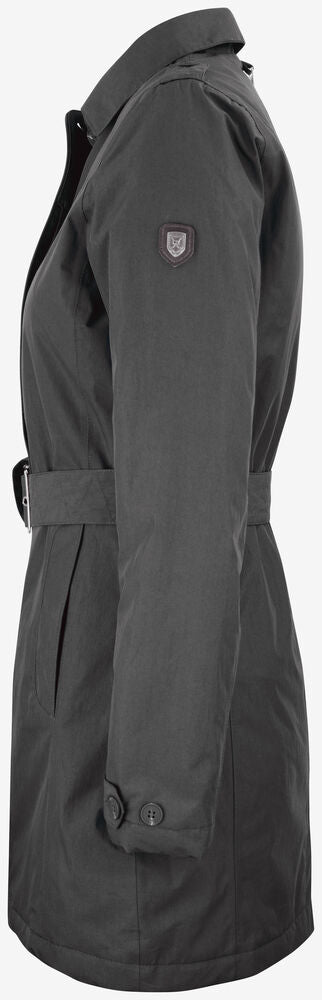 Cutter & Buck Bellevue Jacke Damen Anthrazit, Seitenansicht links