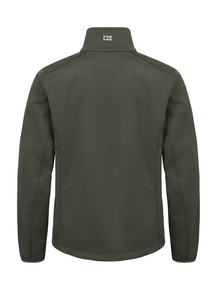 Cutter & Buck Oak Harbor Softshelljacke Herren Dunkel Grün, Rückansicht