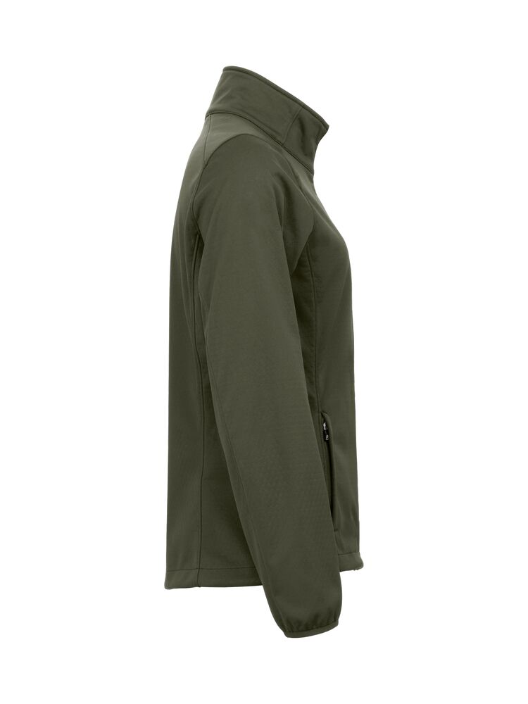 Cutter & Buck Oak Harbor Softshelljacke Damen Dunkel Grün, Seitenansicht rechts