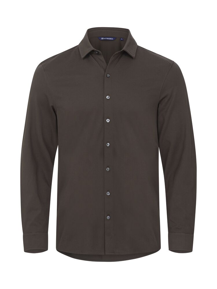 Cutter & Buck Advantage Shirt Herren Mokka, Vorderansicht