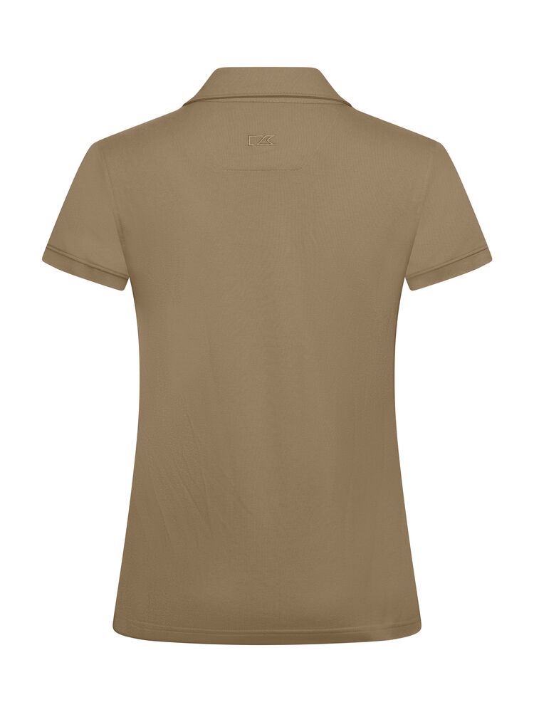 Cutter & Buck Advantage Premium Polo Damen Khaki, Rückansicht