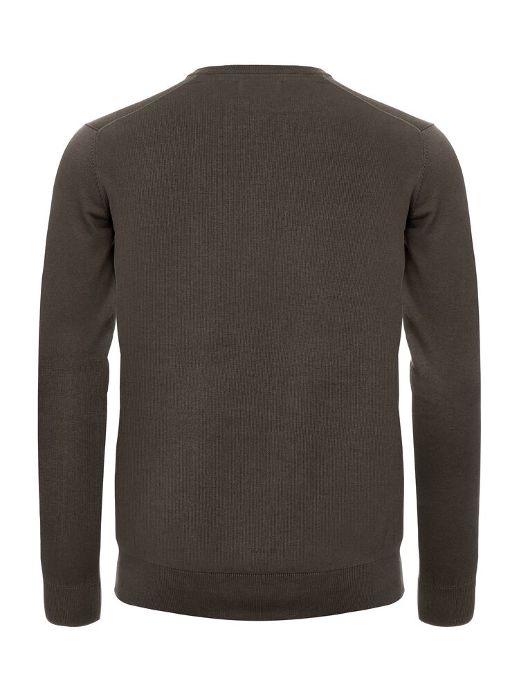 Cutter & Buck Oakville V-Neck Herren Mokka, Rückansicht