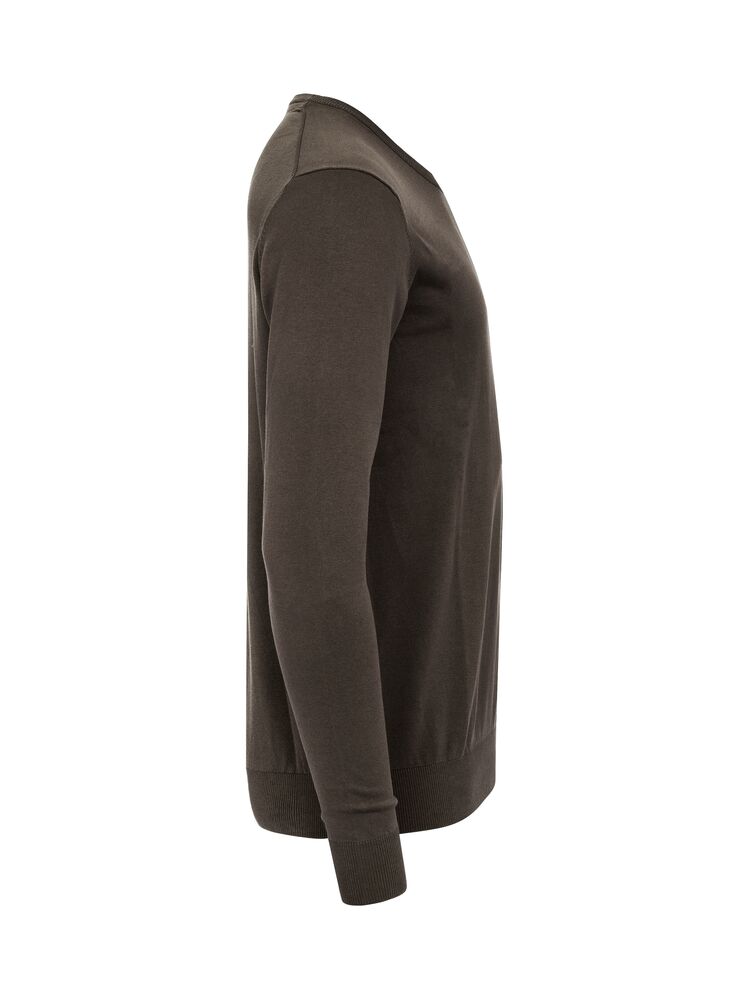 Cutter & Buck Oakville V-Neck Herren Mokka, Seitenansicht rechts