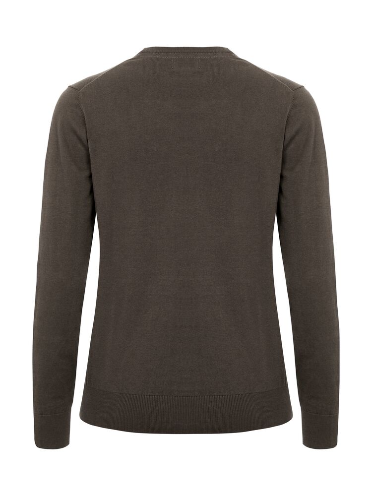 Cutter & Buck Oakville V-Neck Damen Mokka, Rückansicht