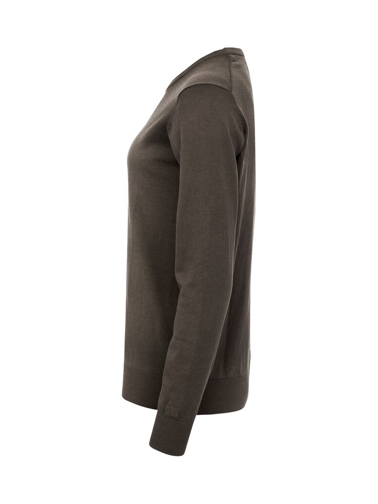 Cutter & Buck Oakville V-Neck Damen Mokka, Seitenansicht links