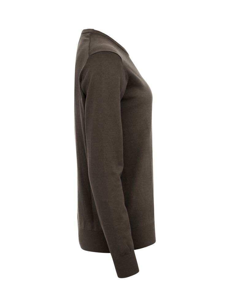 Cutter & Buck Oakville V-Neck Damen Mokka, Seitenansicht rechts