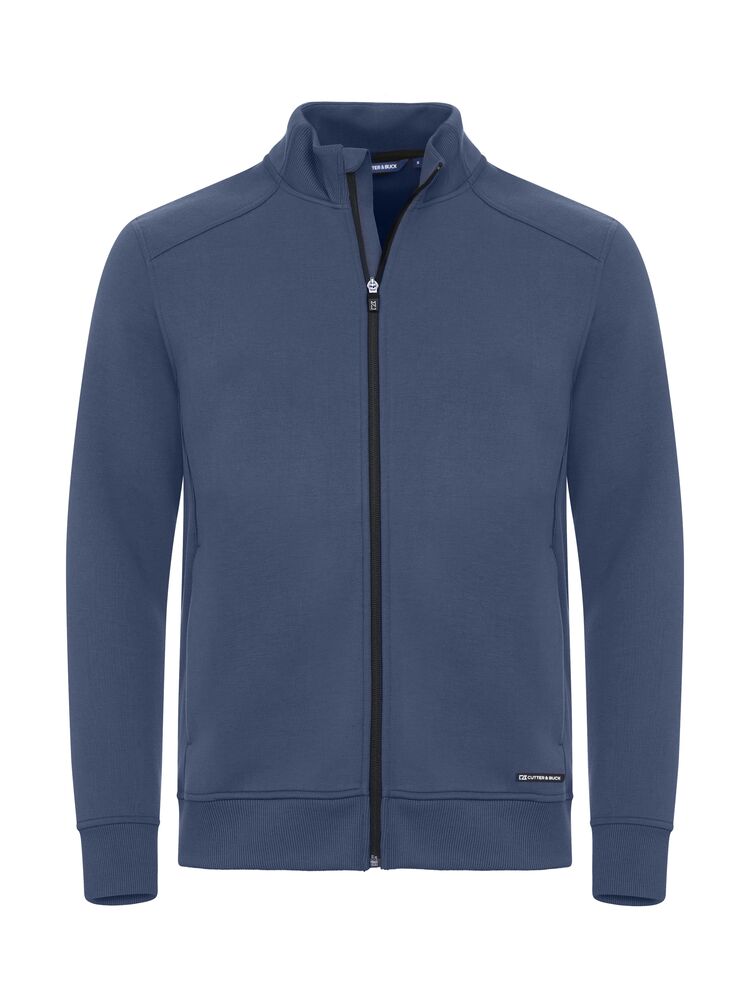 Cutter & Buck Pemberton Cardigan FZ Herren Bleu Officier, Vorderansicht