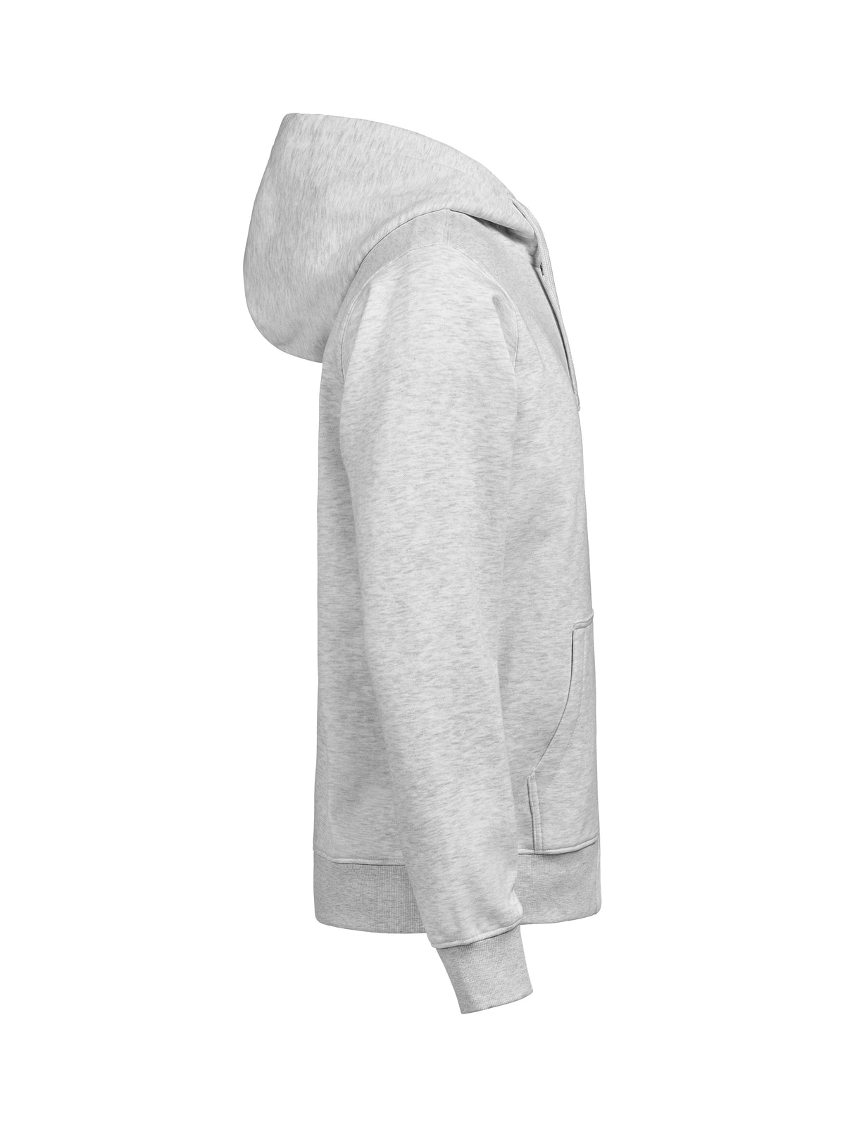 44er Full Zip Hoodie Regular Fit Unisex in Aschgrau meliert, Seitenansicht