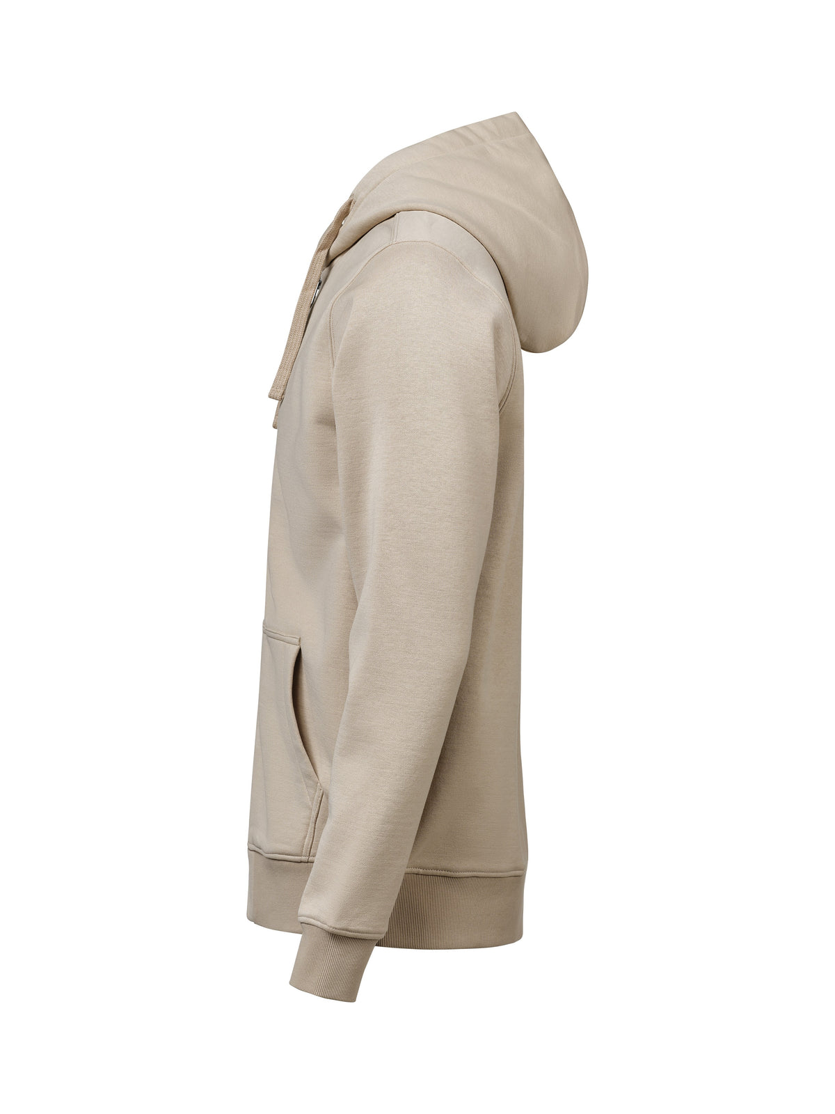 44er Full Zip Hoodie Regular Fit Unisex in Beige, linke Seite
