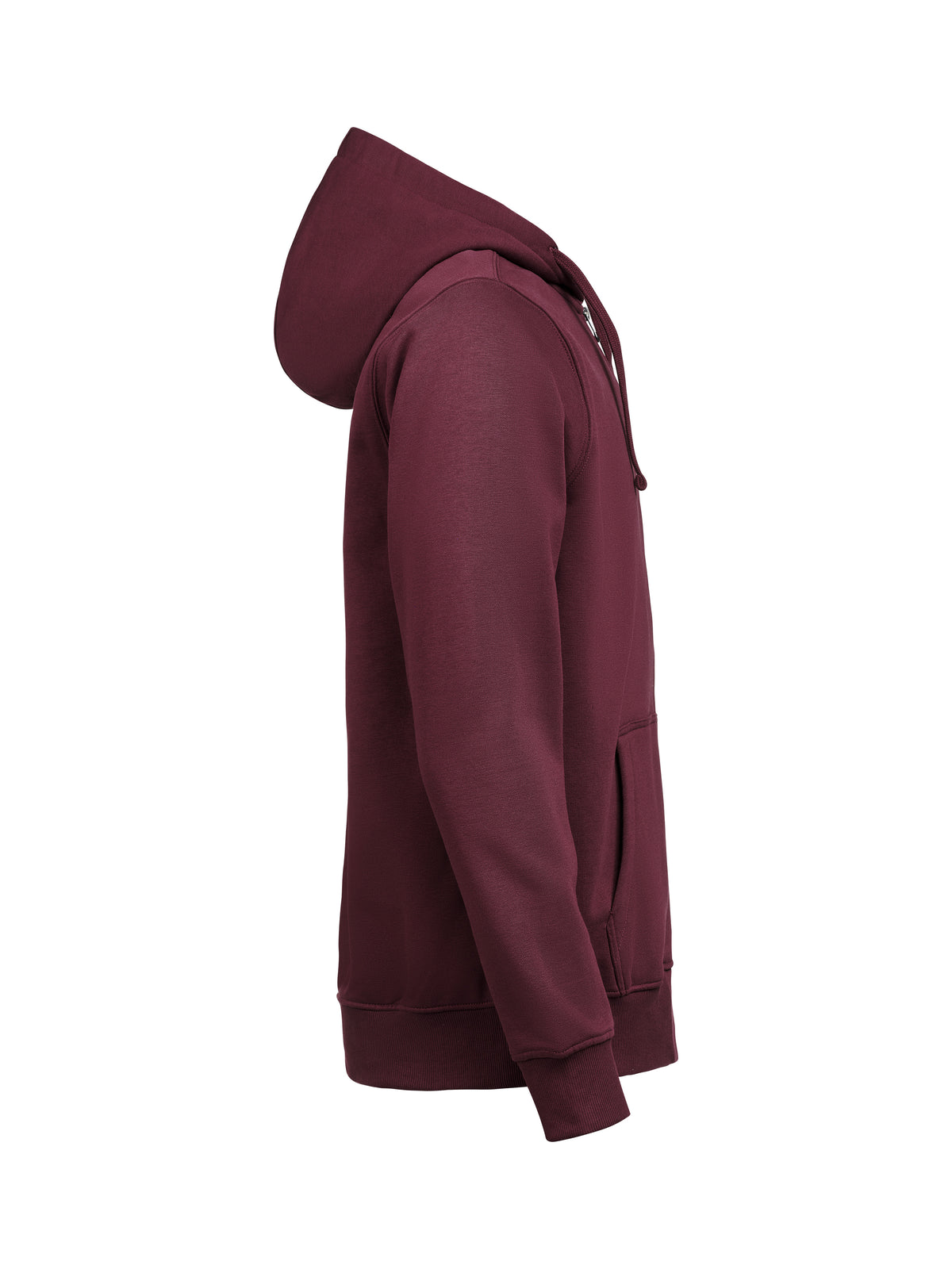 44er Full Zip Hoodie Regular Fit Unisex in Bordeaux, rechte Seite