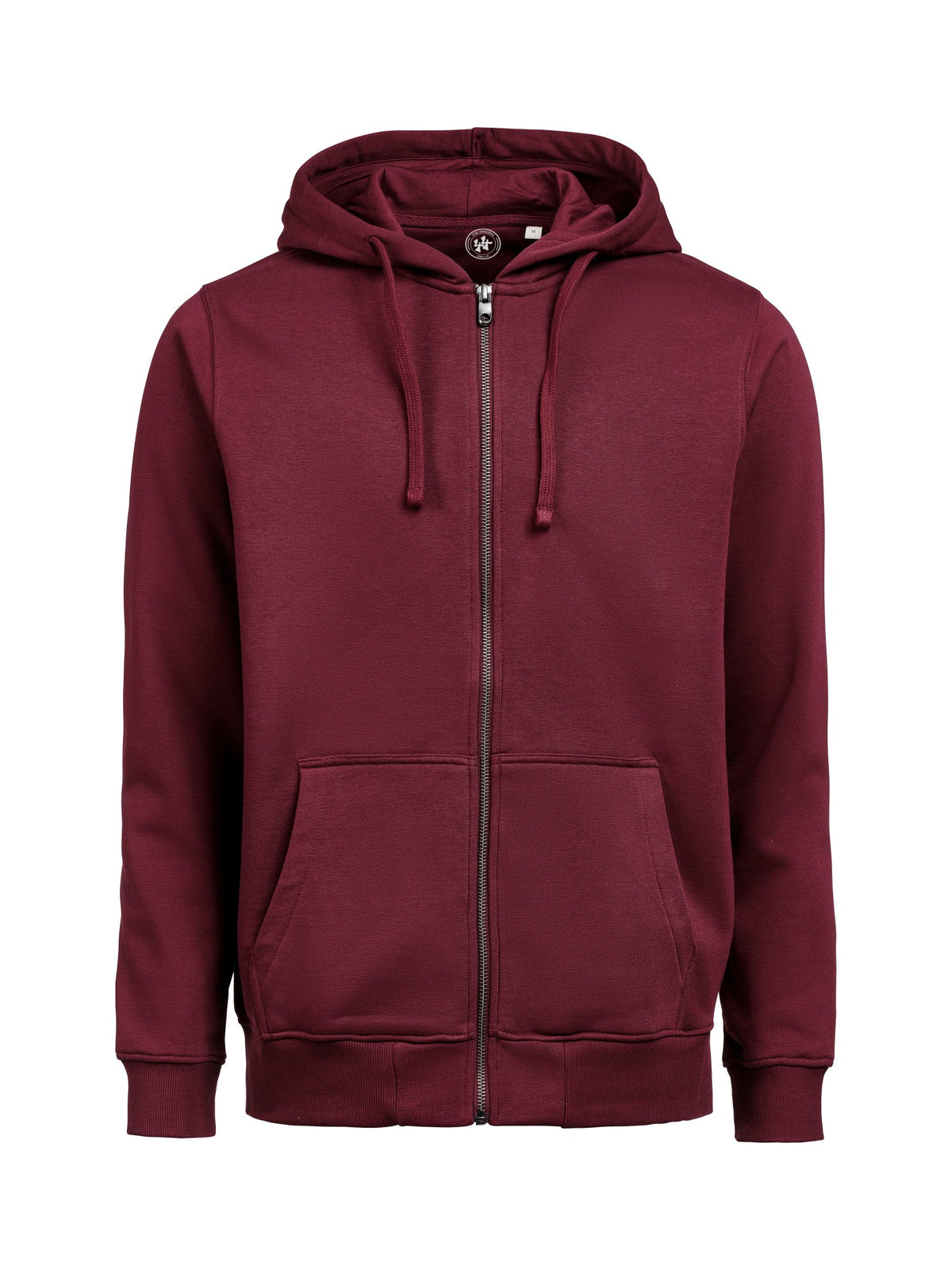 44er Full Zip Hoodie Regular Fit Unisex in Bordeaux, Vorderansicht