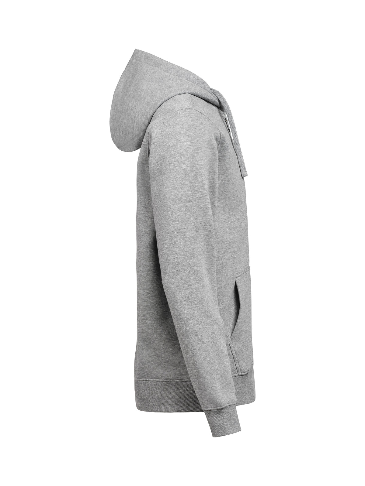 44er Full Zip Hoodie Regular Fit Unisex in Grau meliert, rechte Seite
