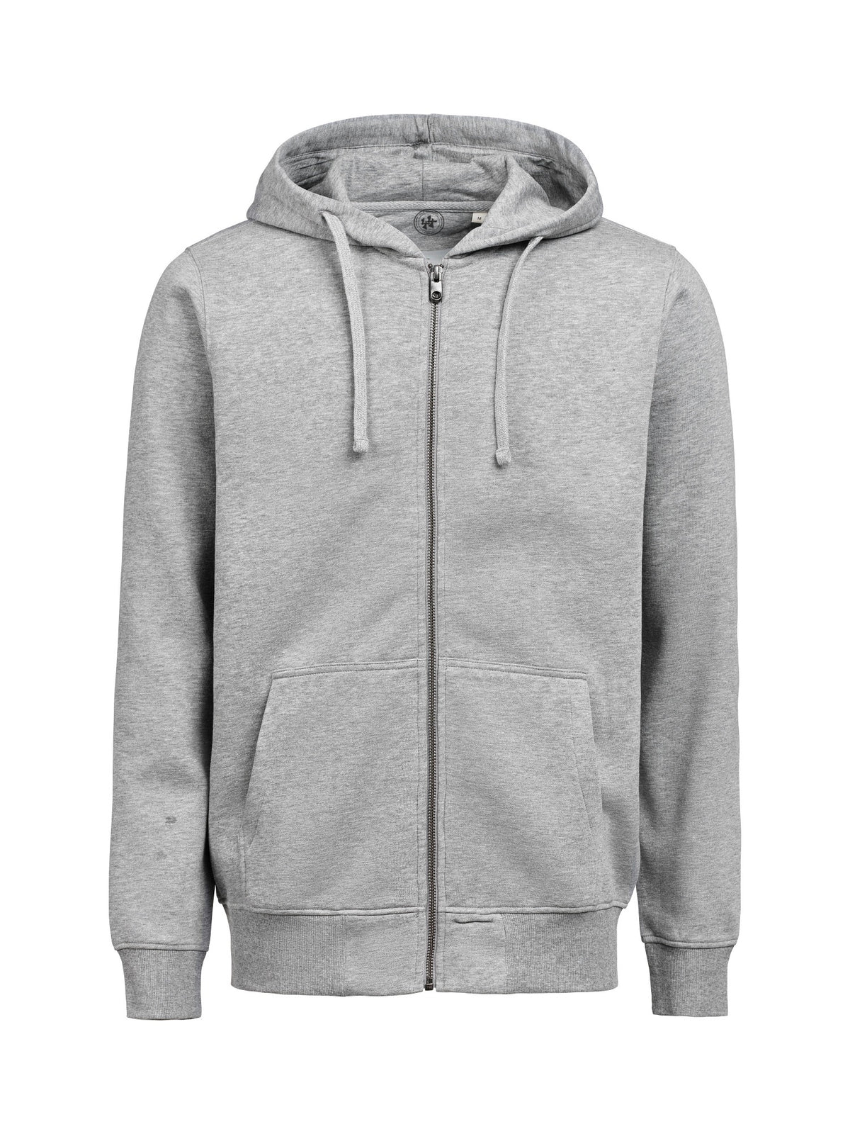 44er Full Zip Hoodie Regular Fit Unisex in Grau meliert, Vorderansicht