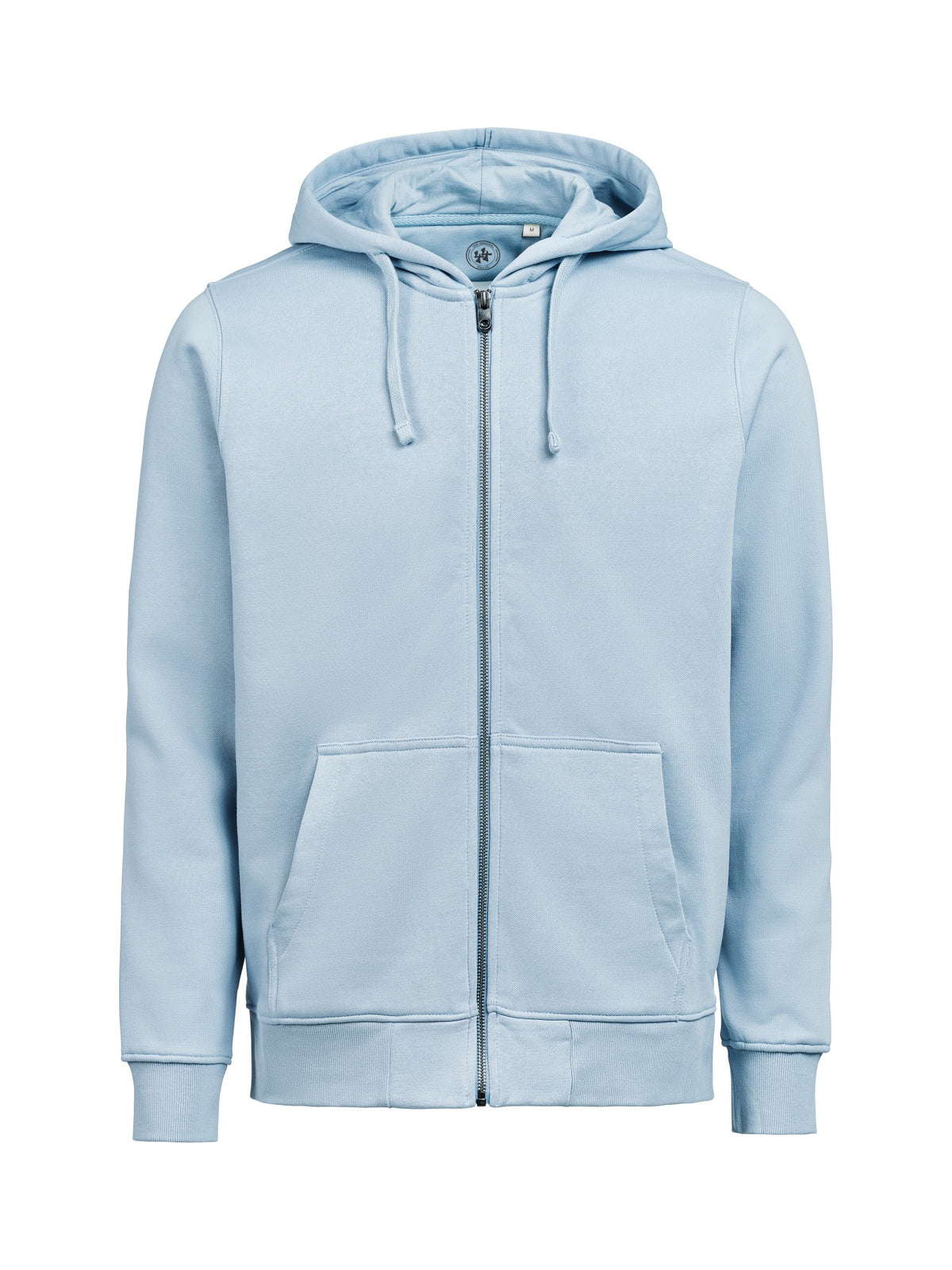 44er Full Zip Hoodie Regular Fit Unisex in Hellblau, Vorderansicht