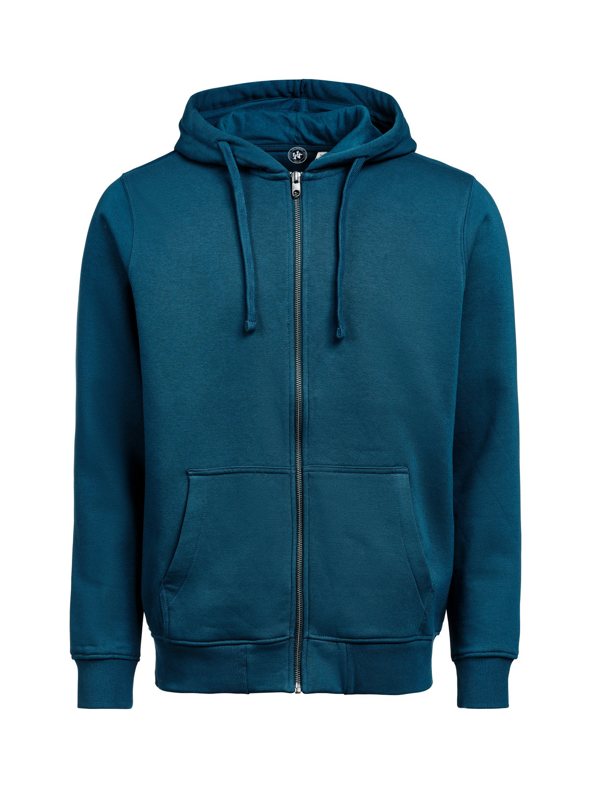 44er Full Zip Hoodie Regular Fit Unisex in Petrol, Vorderansicht