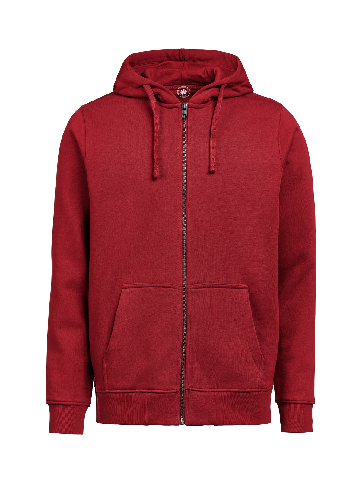44er Full Zip Hoodie Regular Fit Unisex in Rot, Vorderansicht