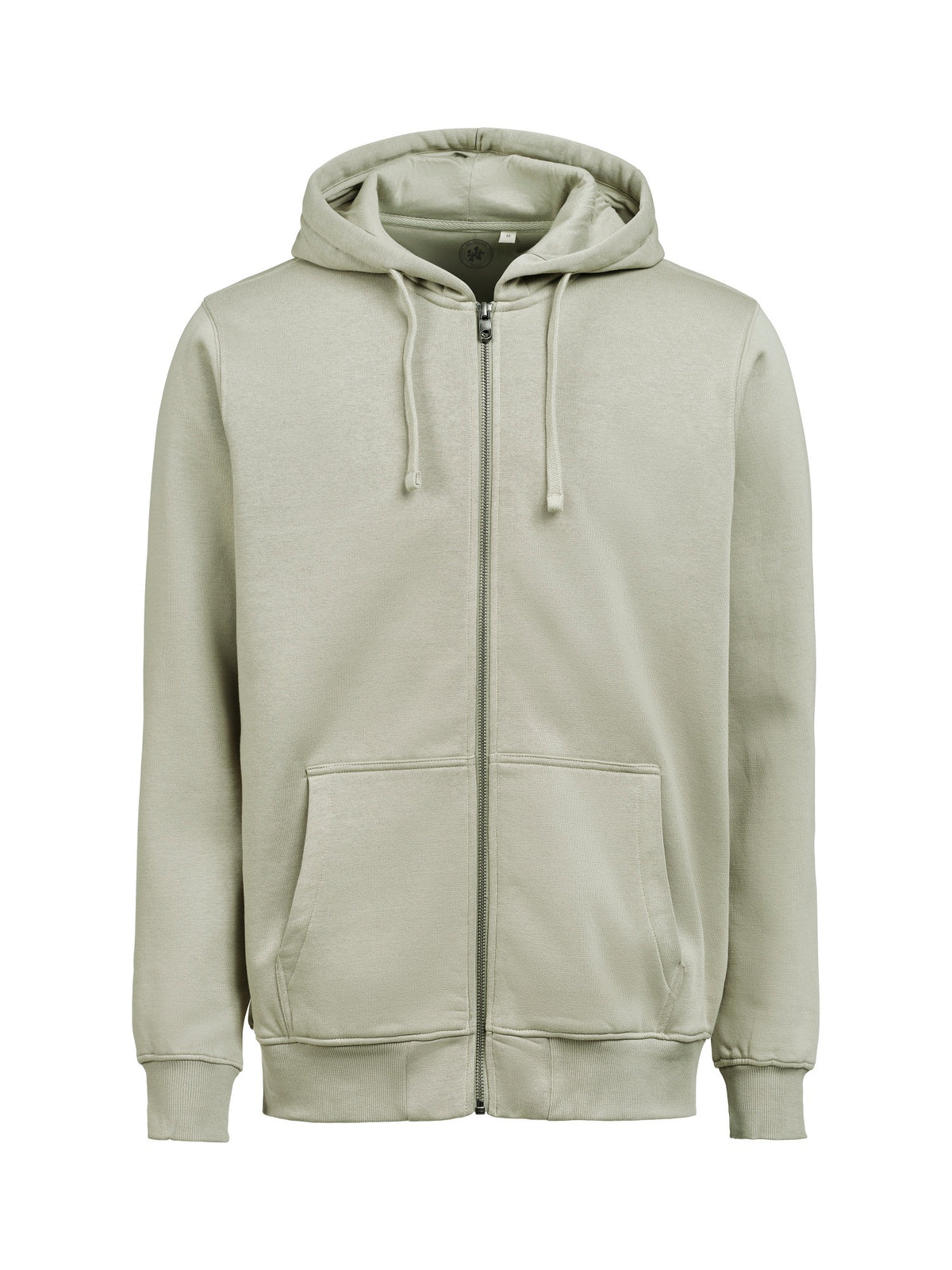 44er Full Zip Hoodie Regular Fit Unisex in Salbeigrün, Vorderansicht