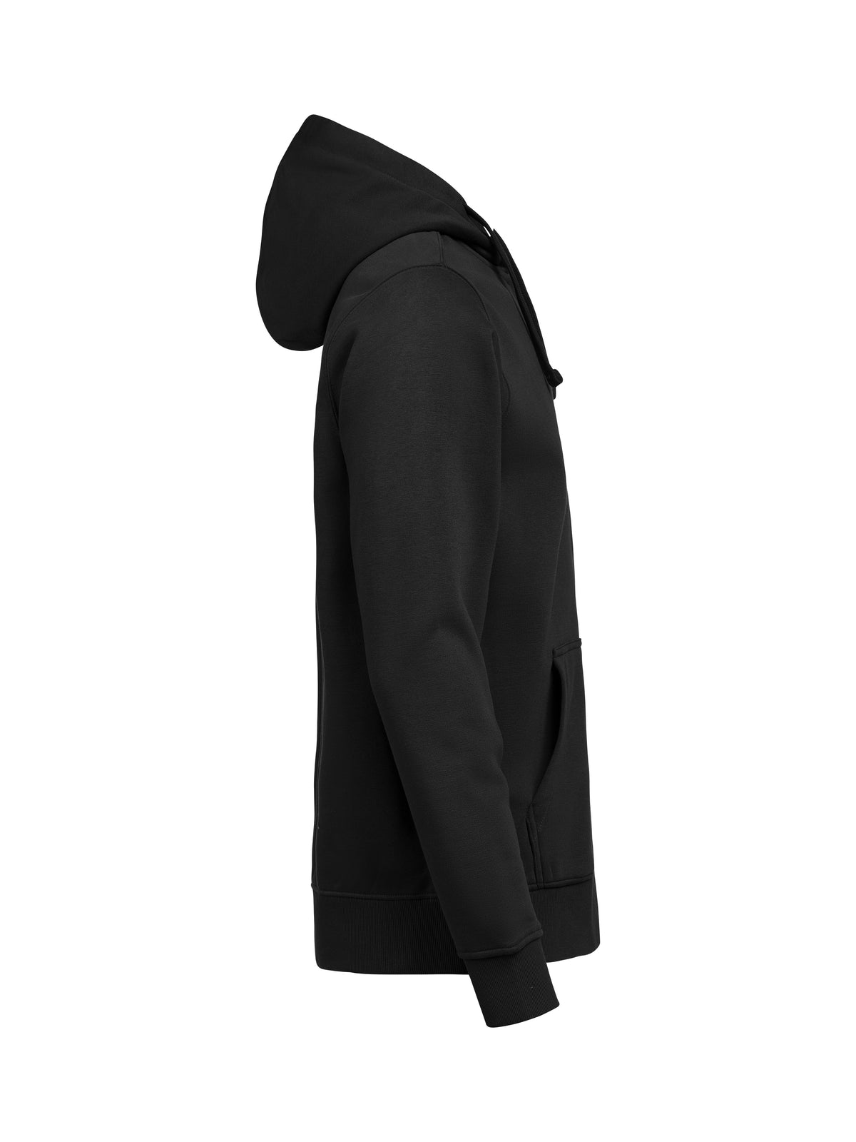 44er Full Zip Hoodie Regular Fit Unisex in Schwarz, rechte Seite