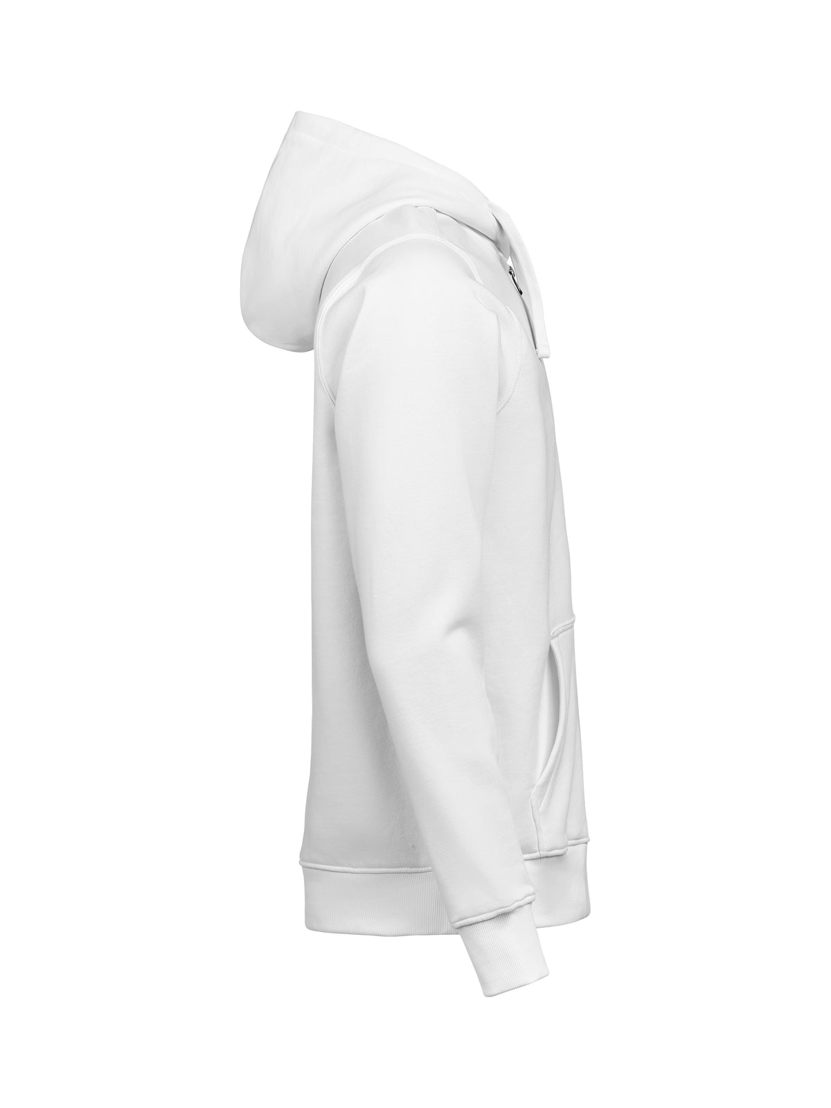 44er Full Zip Hoodie Regular Fit Unisex in Weiss, rechte Seite