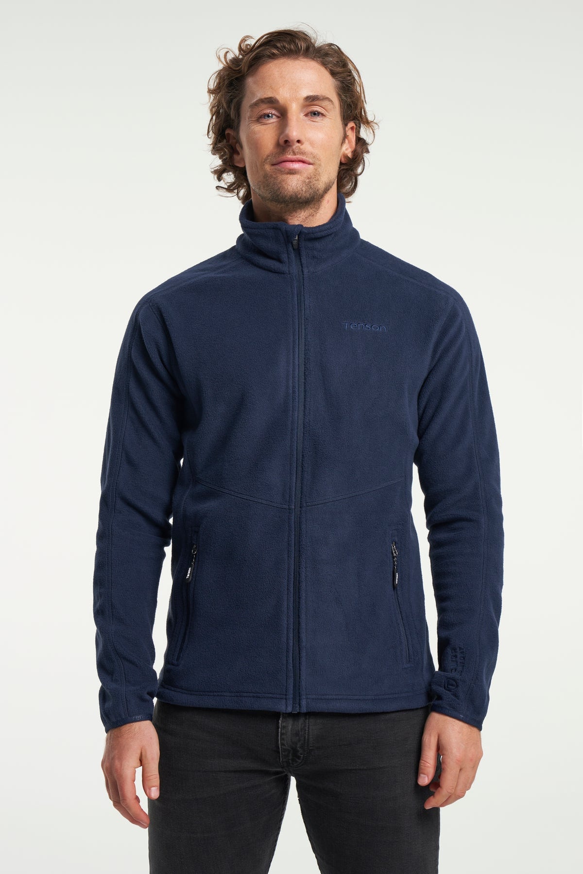 Tenson Miracle Fleece Men Dunkelmarineblau, Vorderansicht
