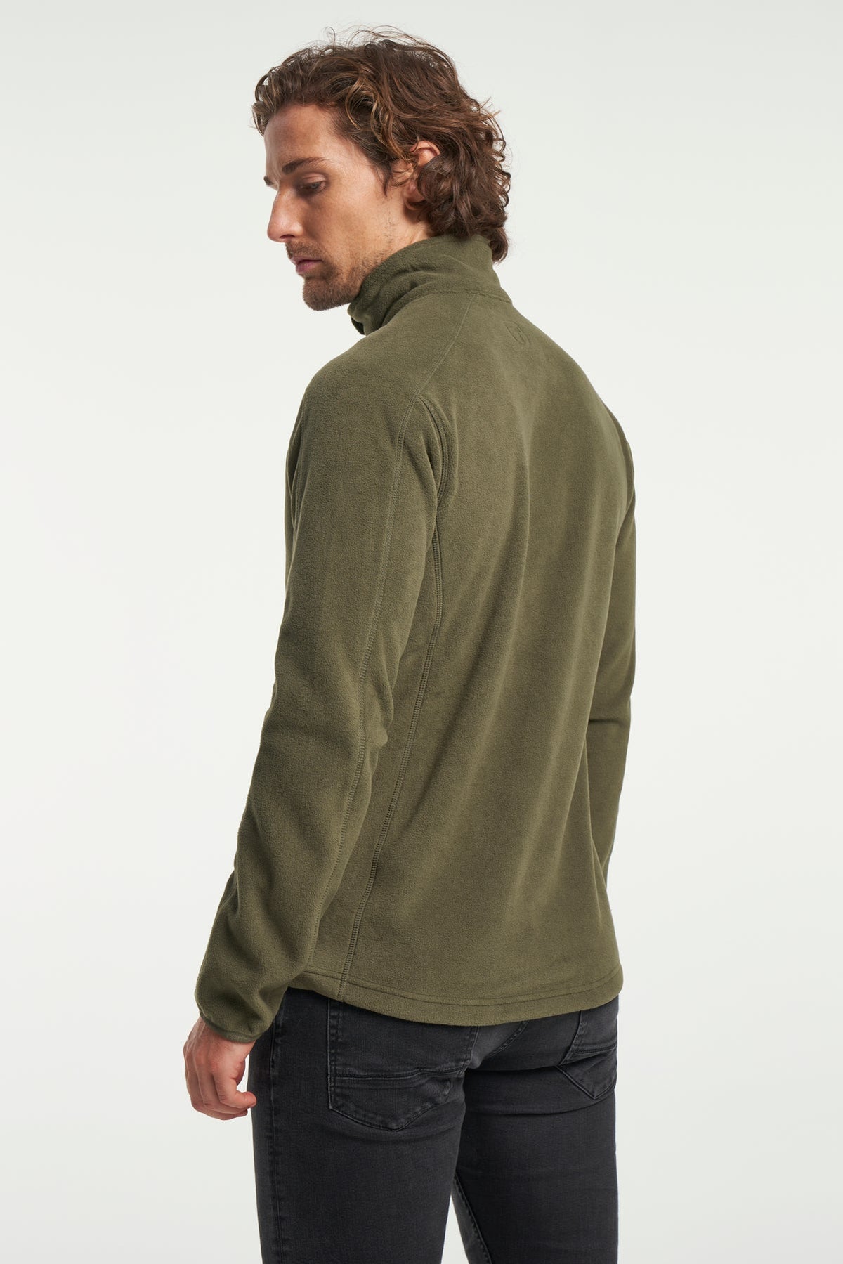 Tenson Miracle Fleece Men Olivgrün, Rückansicht