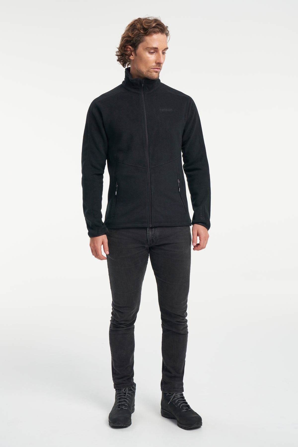 Tenson Miracle Fleece Men Schwarz, Produktansicht