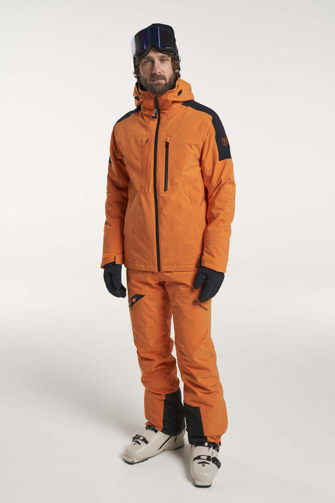Tenson Core Ski Jacket Herren in Dunkelorange (217), getragen