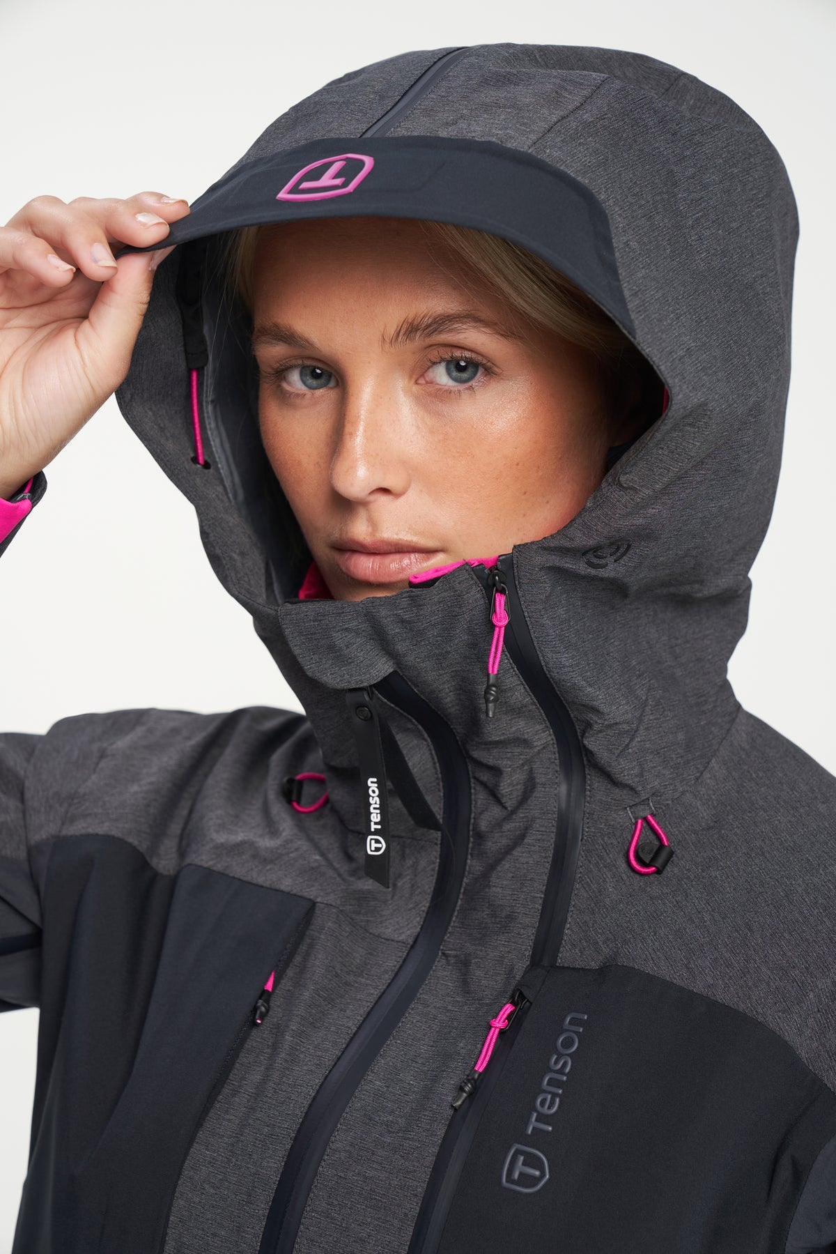 Tenson Touring Shell Jacket Women Anthrazit, Produktansicht