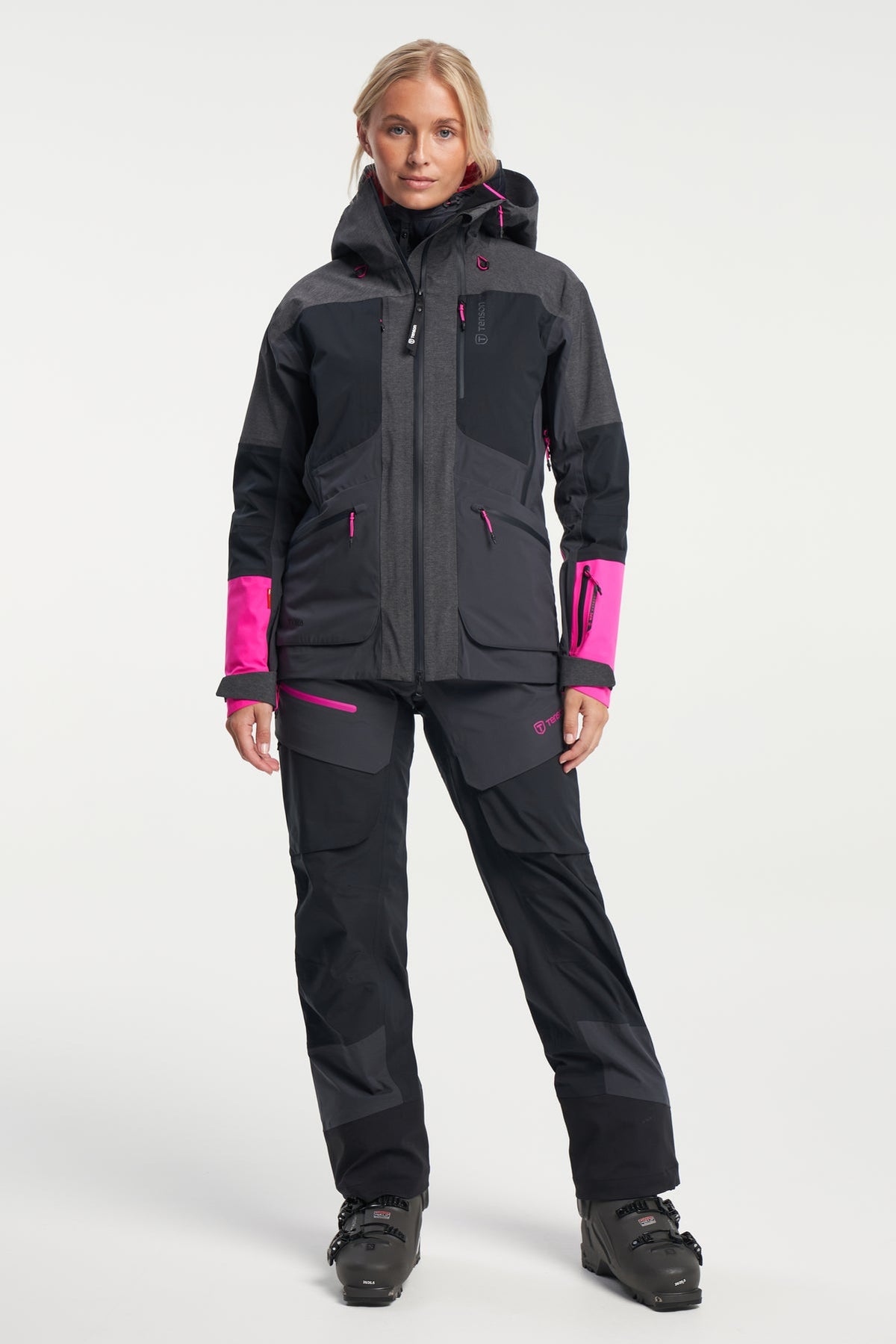 Tenson Touring Shell Jacket Women Anthrazit, Produktansicht