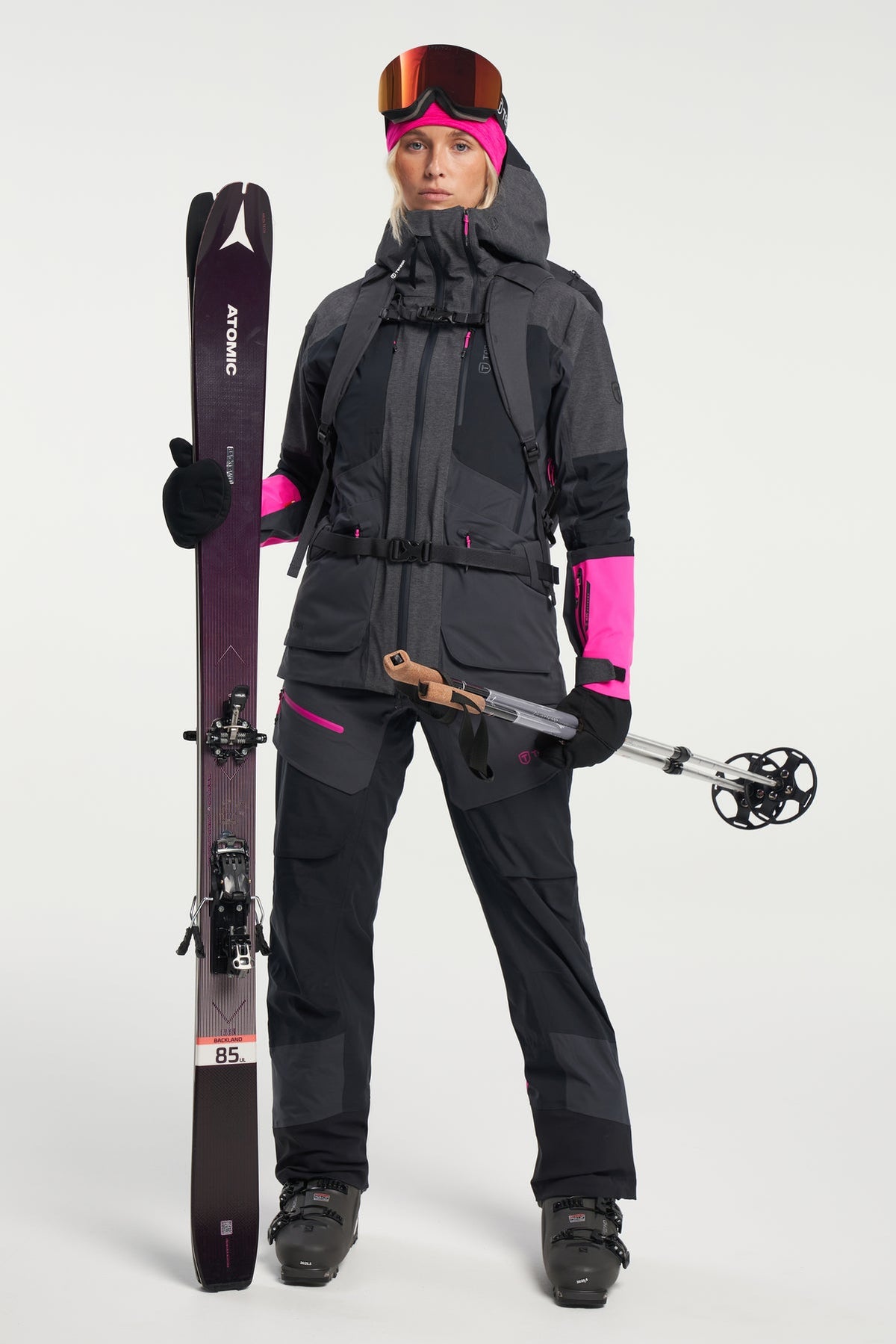 Tenson Touring Shell Jacket Women Anthrazit, Produktansicht