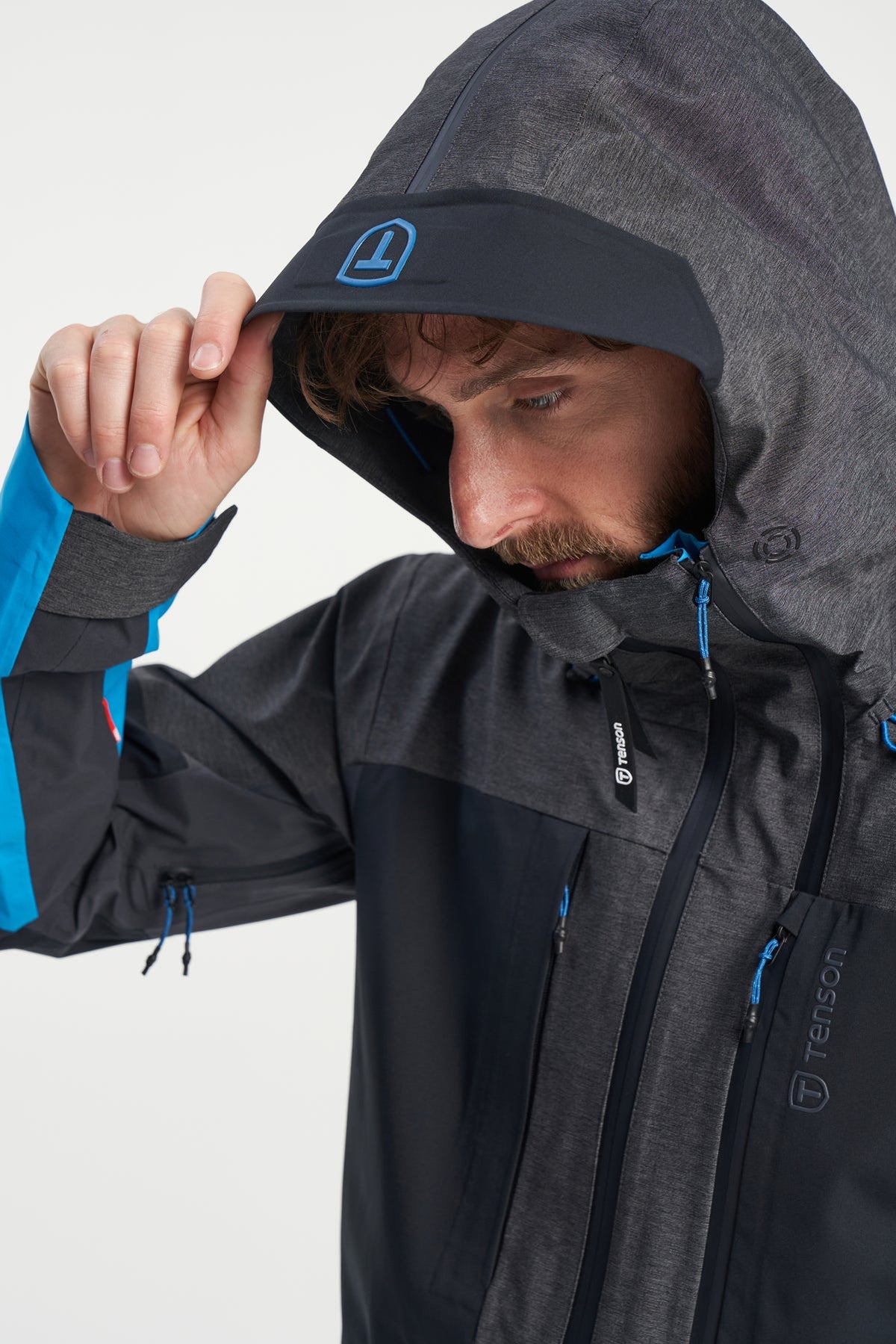 Tenson Touring Shell Jacket Men Anthrazit, Produktansicht