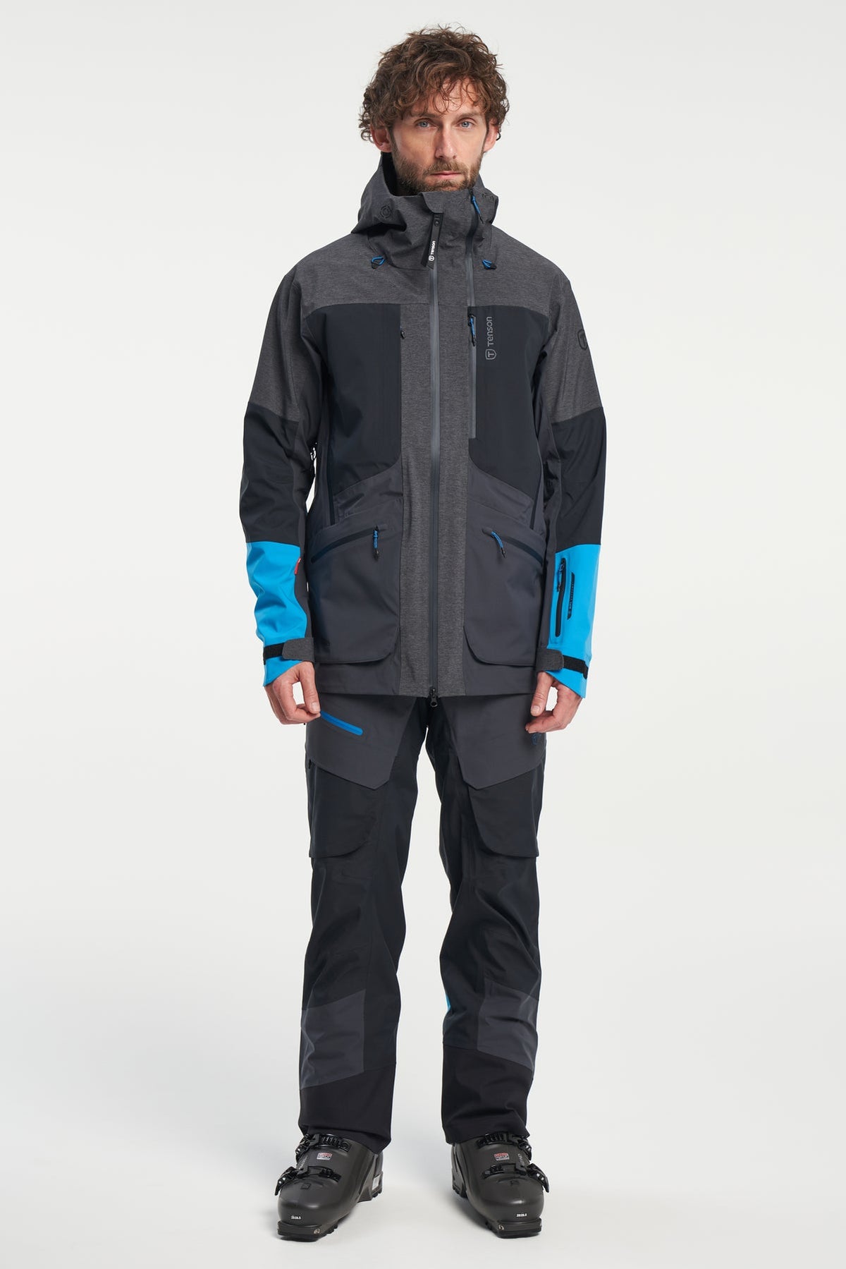 Tenson Touring Shell Jacket Men Anthrazit, Produktansicht