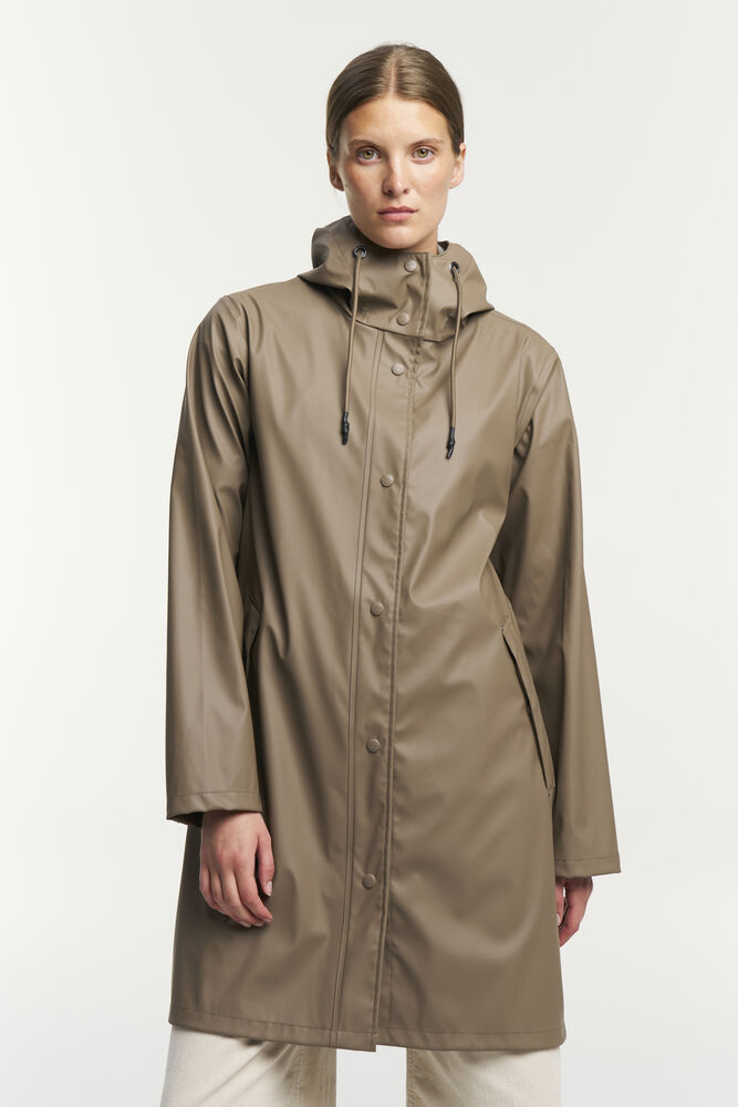 Tenson Apelviken PU Coat Damen in Braun (748), Vorderansicht