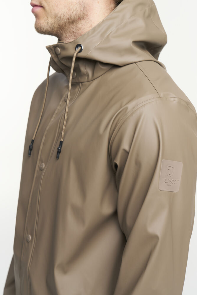 Tenson Apelviken PU Coat Herren in Braun (748), Detail