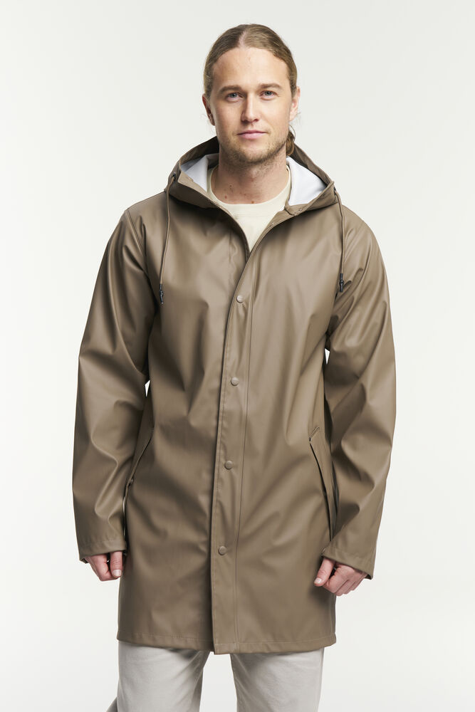 Tenson Apelviken PU Coat Herren in Braun (748), Vorderansicht