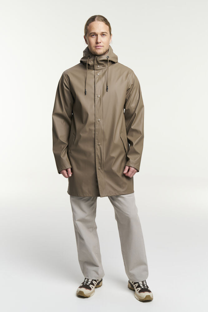 Tenson Apelviken PU Coat Herren in Braun (748), getragen