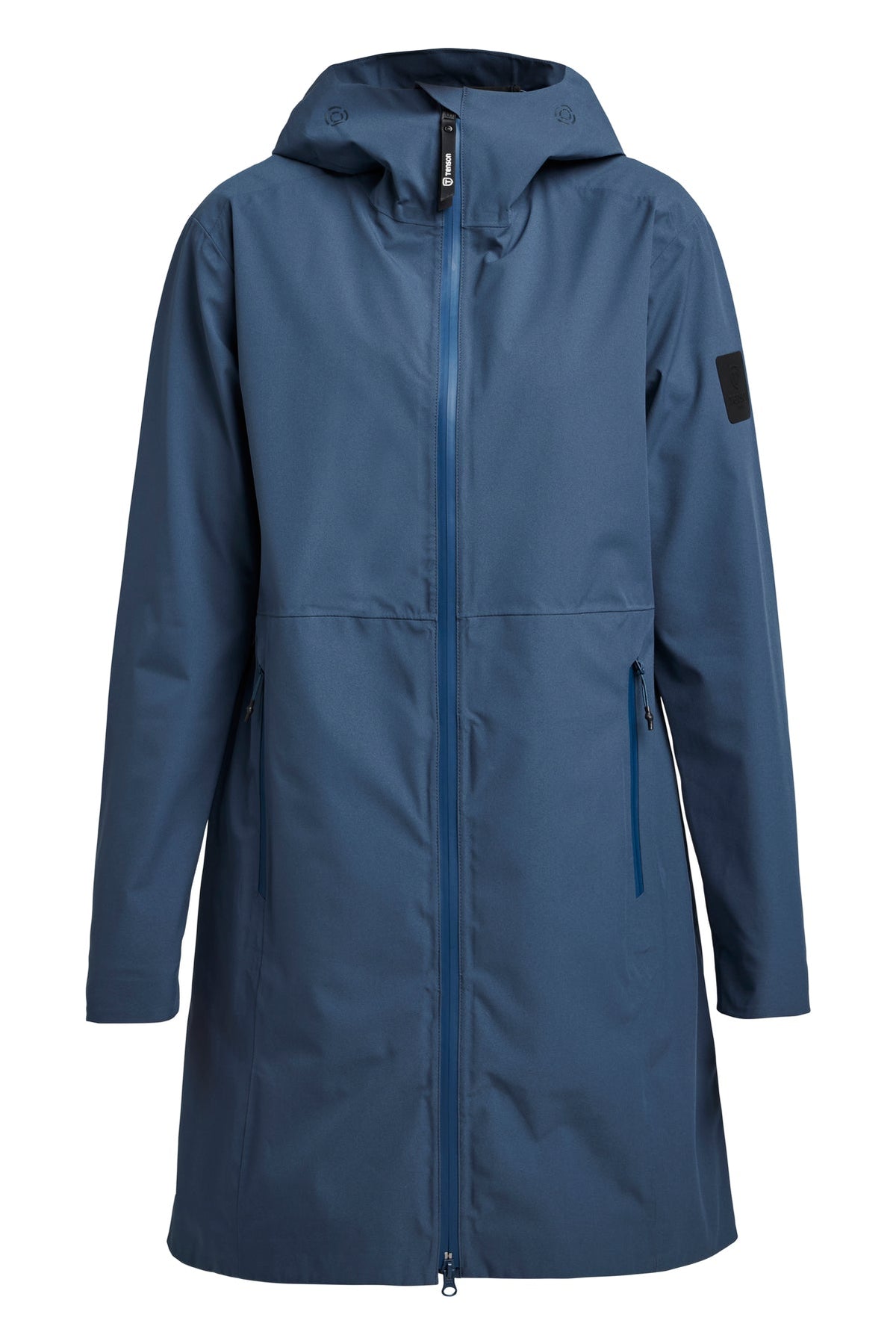 Tenson Misty Shell Parka Women Dunkelblau, Vorderansicht