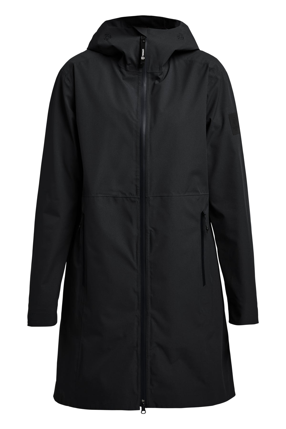 Tenson Misty Shell Parka Women Schwarz, Vorderansicht