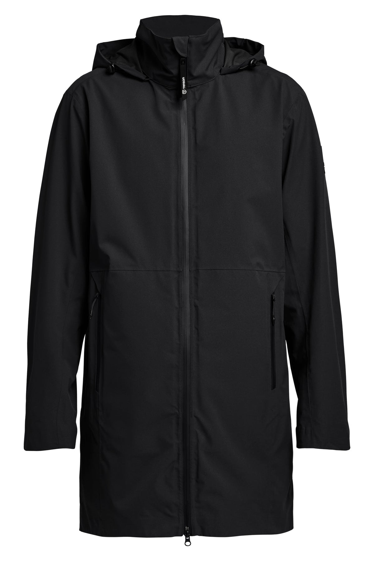 Tenson Dew Point Parka Men Schwarz, Vorderansicht