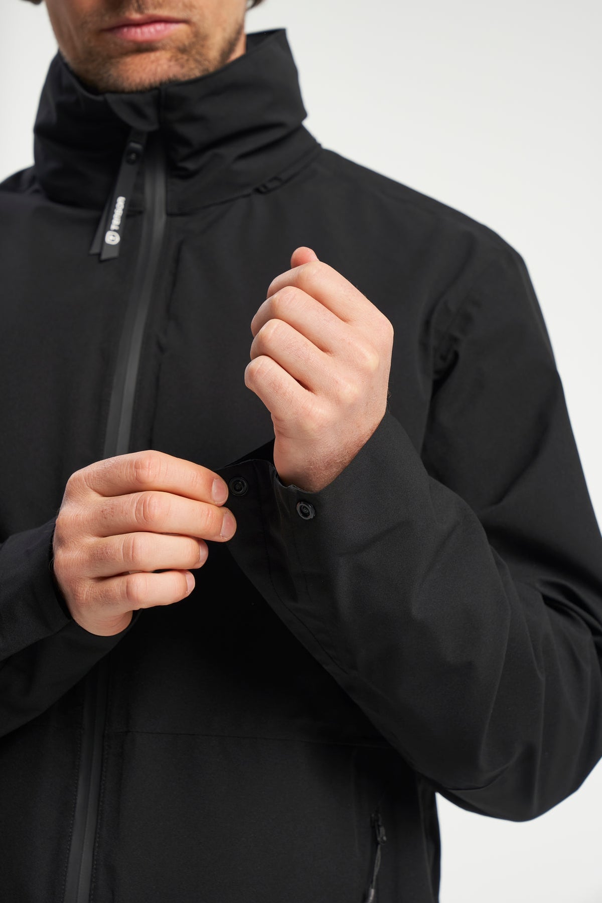 Tenson Dew Point Parka Men Schwarz, Produktansicht